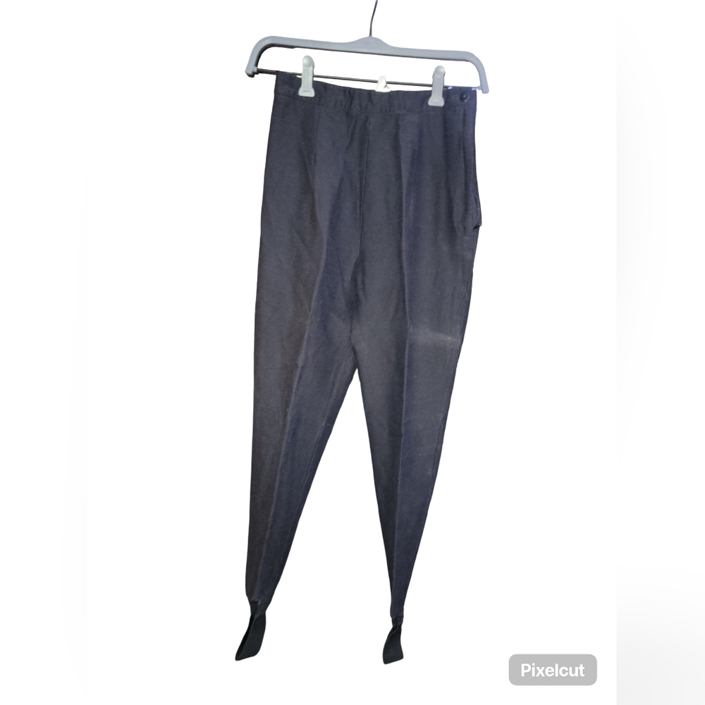 Vintage Tracy Evans LTD Black Stirrup Pants | Size Unknown 23" Inseam 11.5" Rise